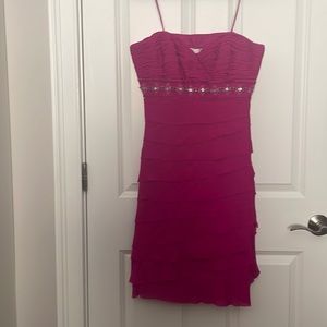 Badgley Mischka Strapless Cocktail Dress